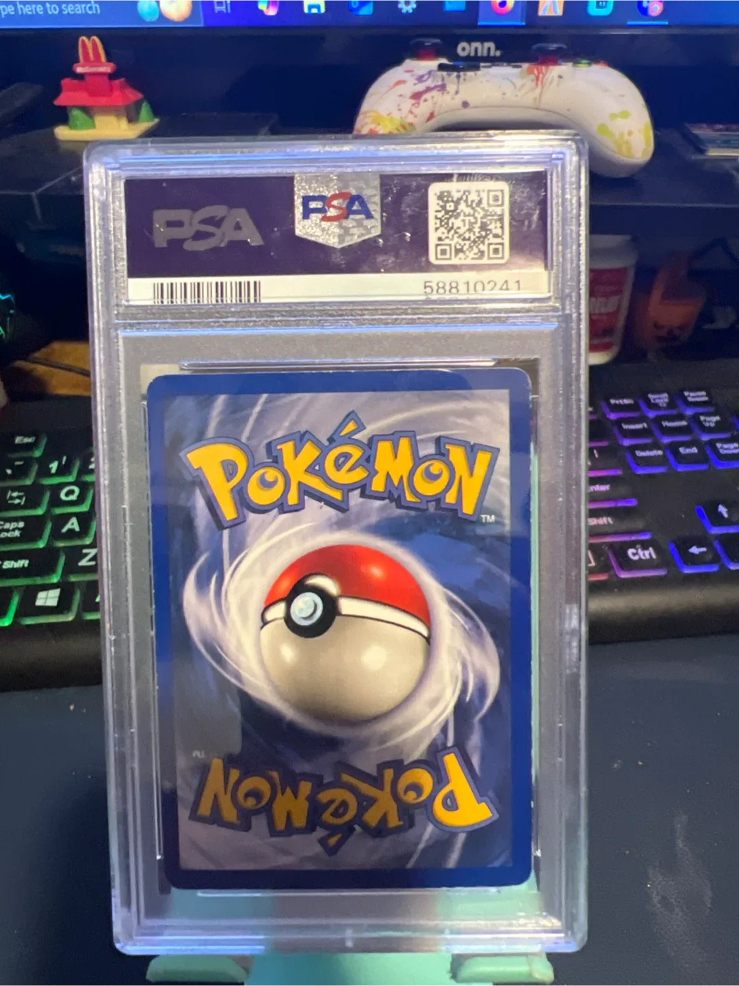 PSA Graded 1999 Pokemon Game Ninetales Holo Card image indicator(2)