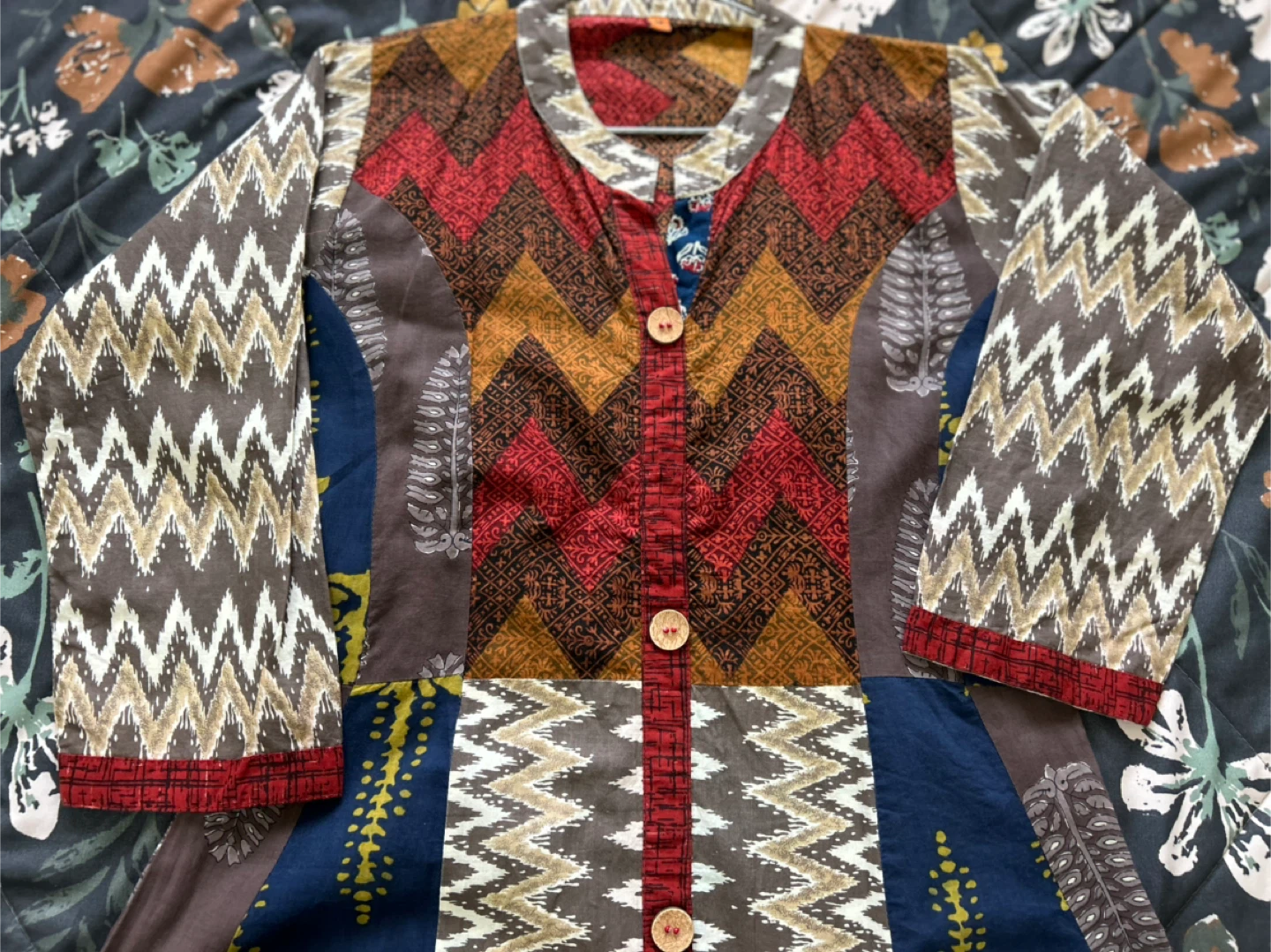 Boho Style Long Sleeve Cotton Dress - photo 5