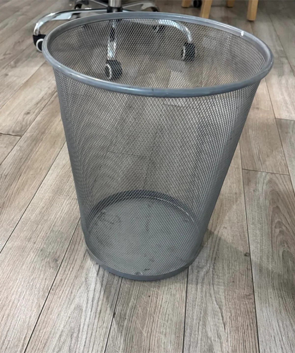 Mesh Waste Paper Bin - Gray