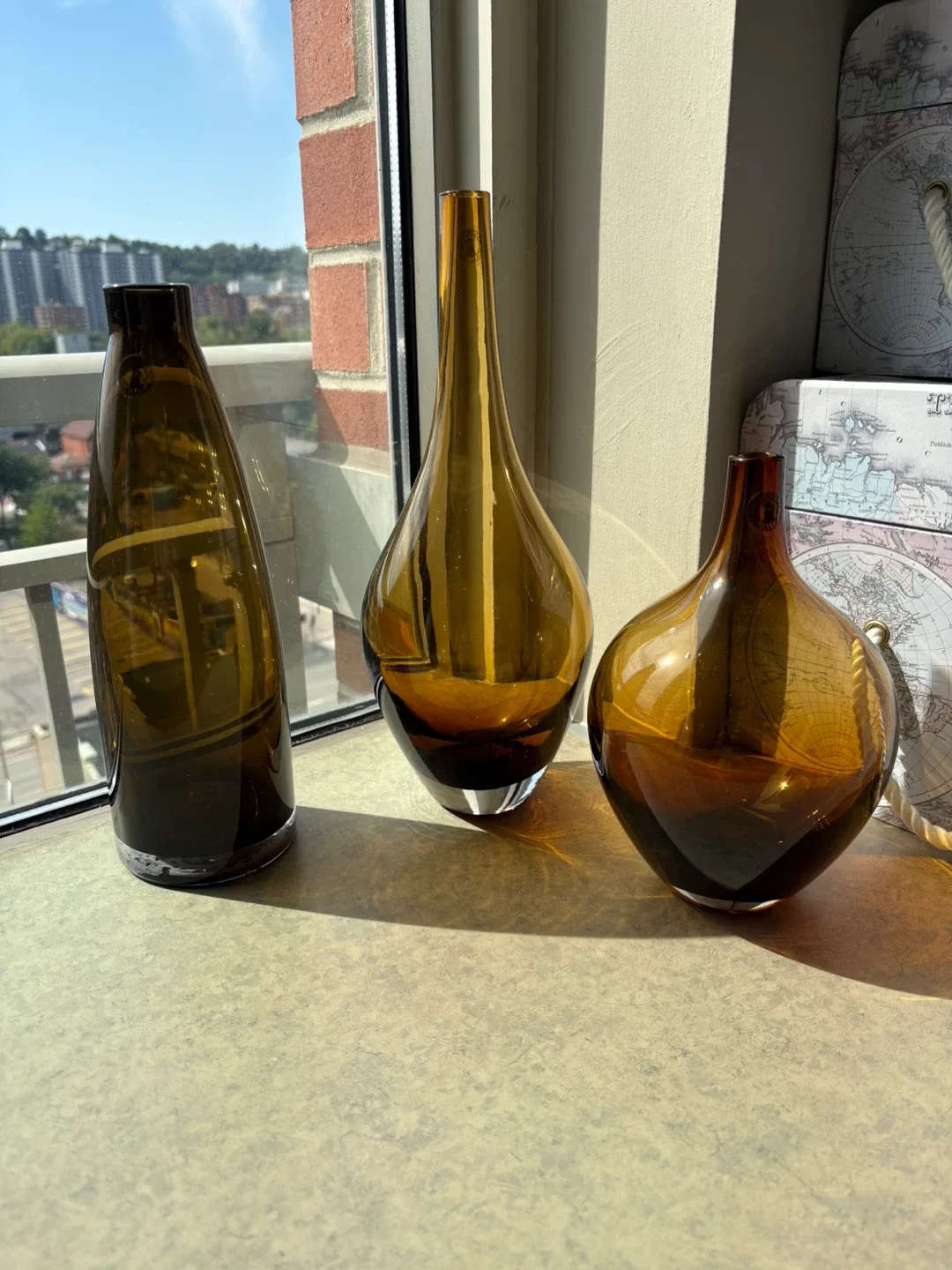 Set of 3 Vintage IKEA Glass Vases thumbnail