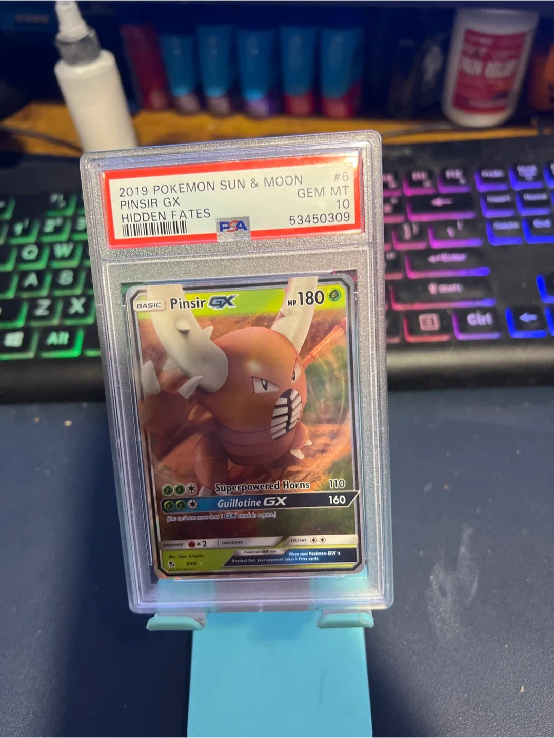 PSA 10 Pinsir GX Pokemon Card thumbnail