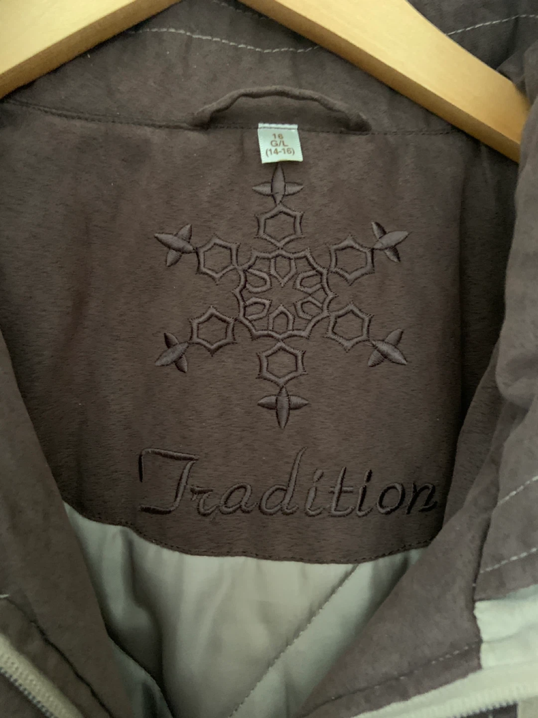 Tradition Beige Winter Jacket Size 16 - photo 2