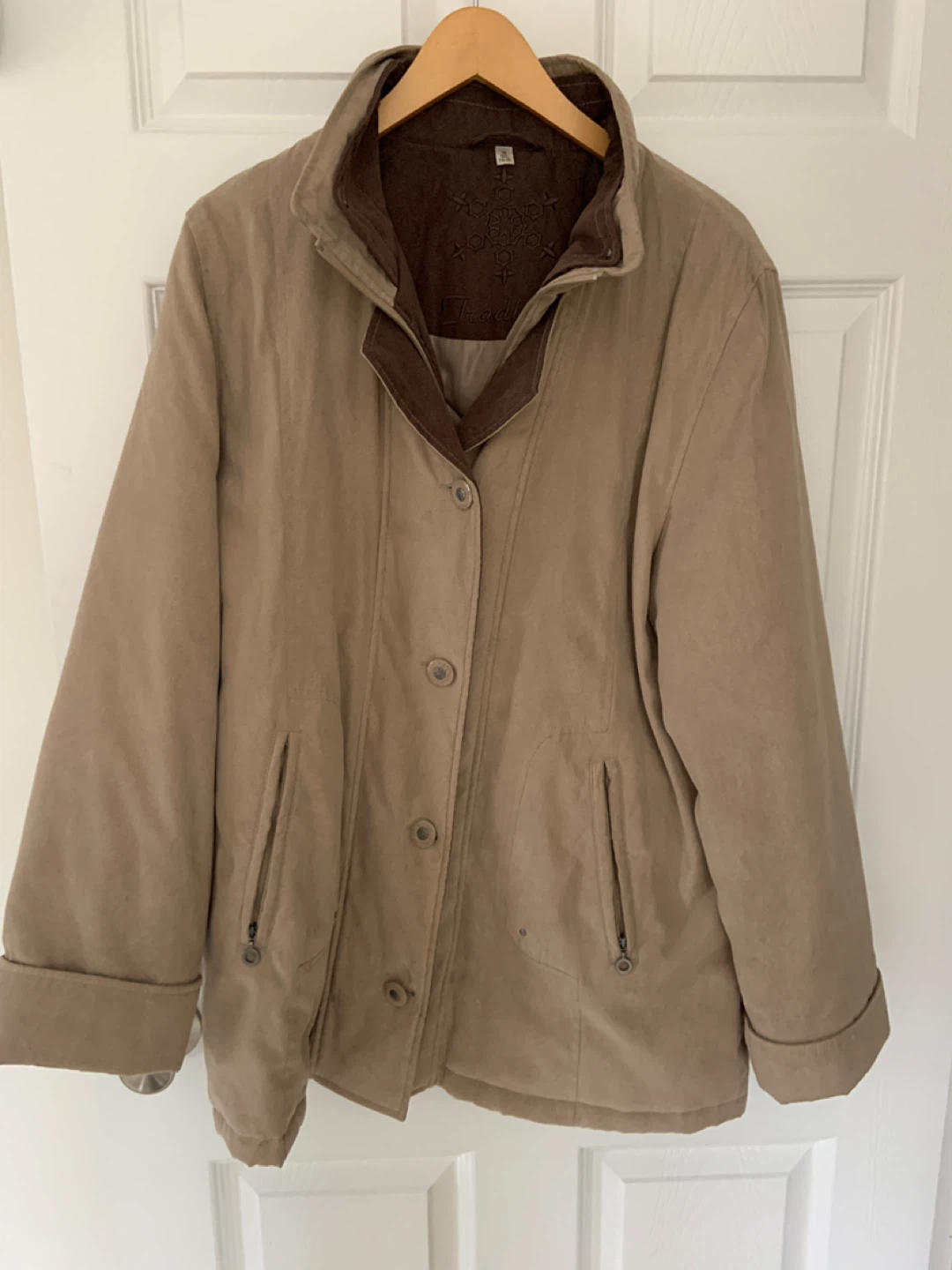 Tradition Beige Winter Jacket Size 16