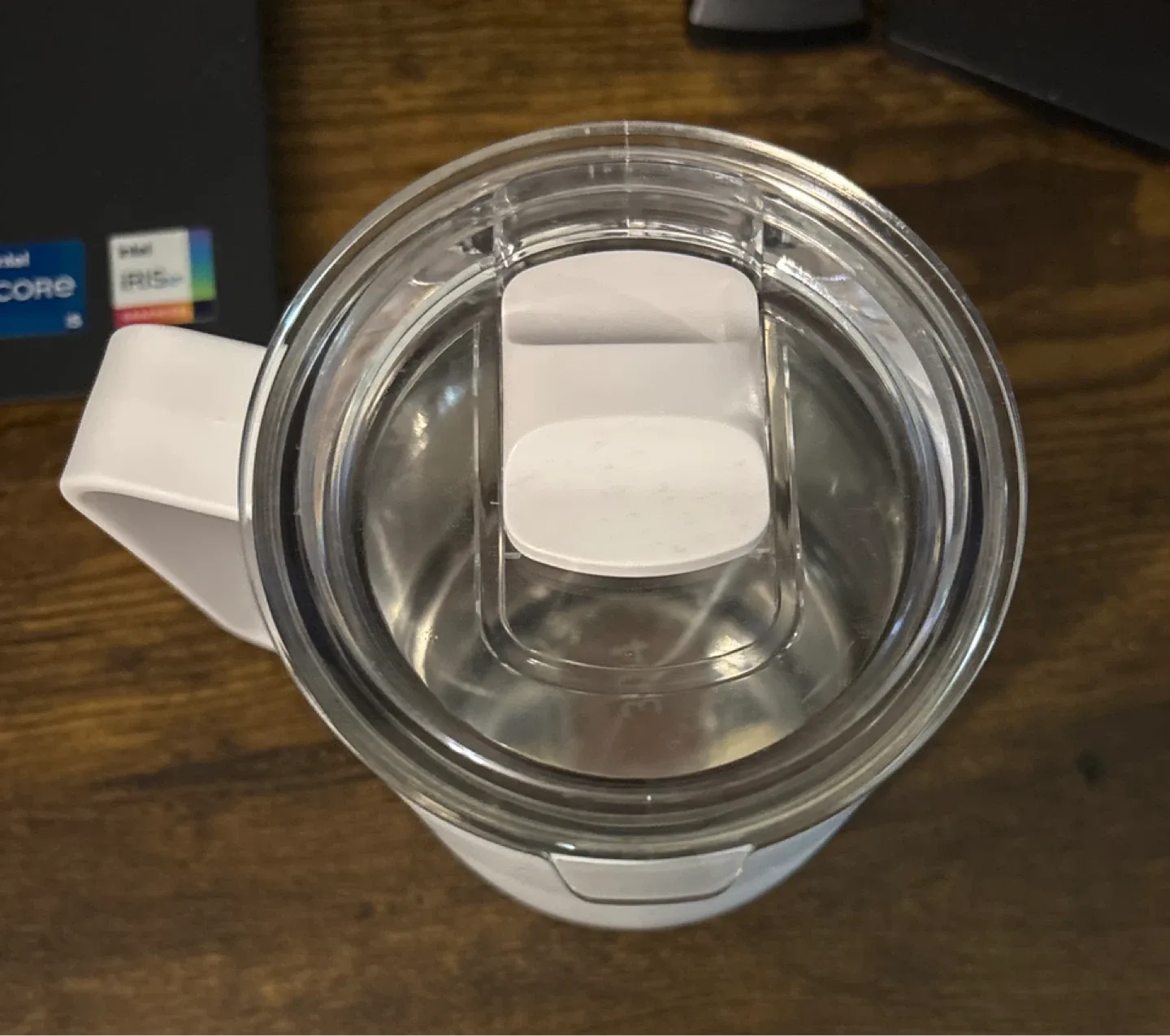 White Stainless Steel Mug with Lid image indicator(2)