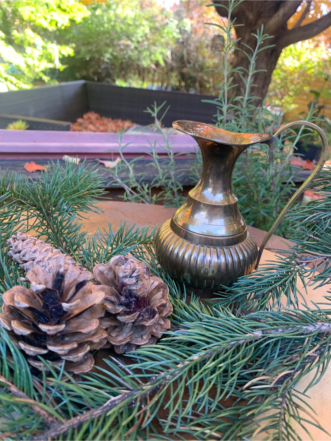 Vintage Brass Pitcher - Made in India - photo 2