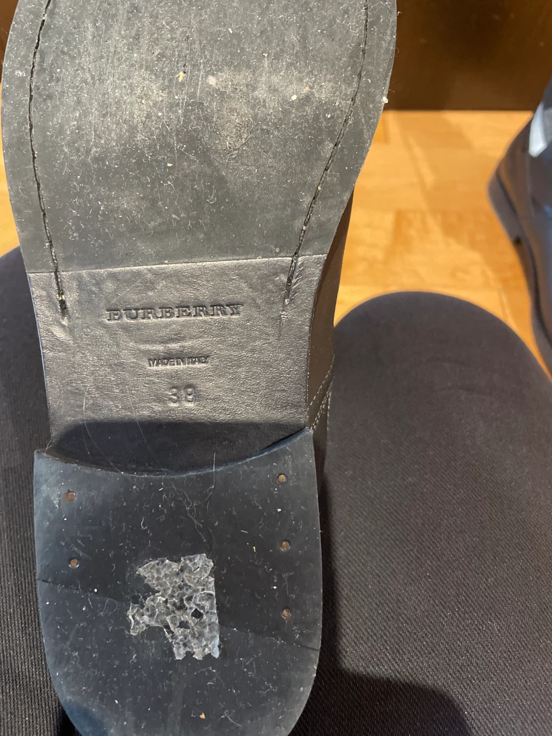 Burberry Black Leather Buckle Boots - Size 39 - photo 4