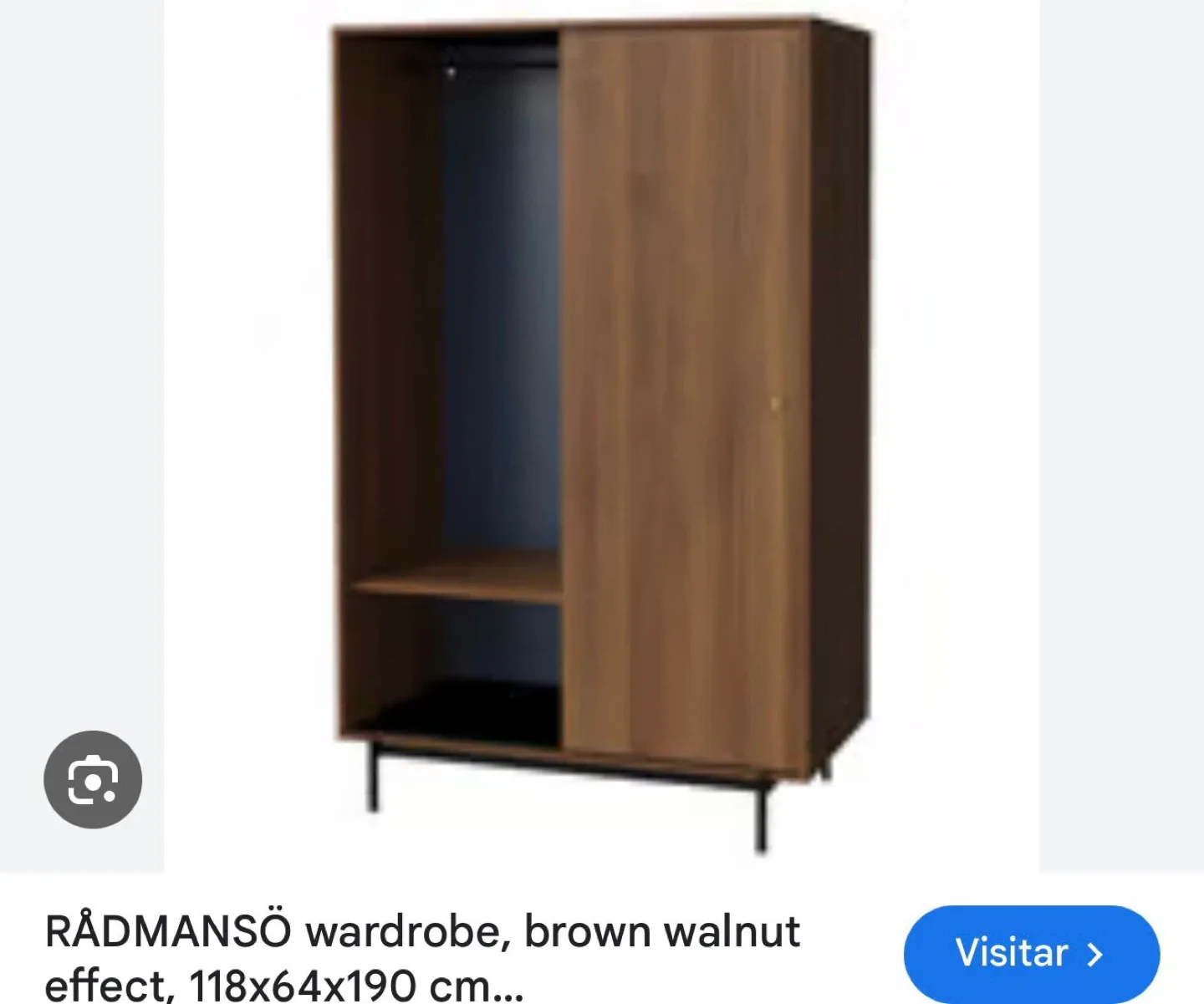 IKEA RÅDMANSÖ Wardrobe - Brown Walnut Effect image indicator(2)