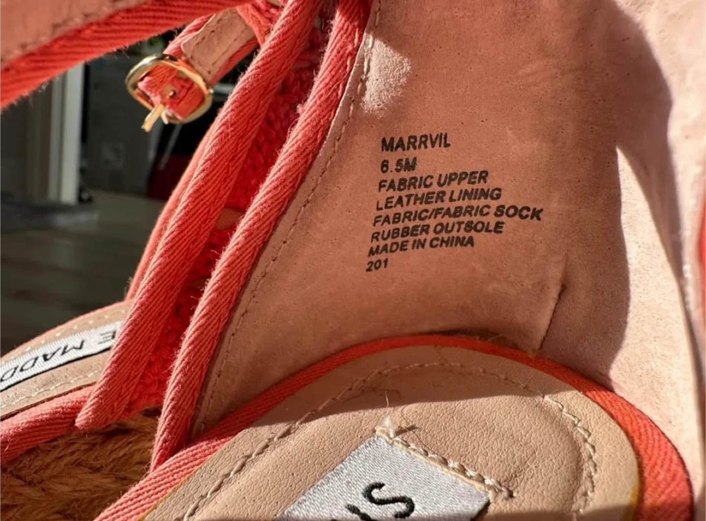 Steve Madden Marrvil Coral Wedge Sandals - Size 6.5 image indicator(5)