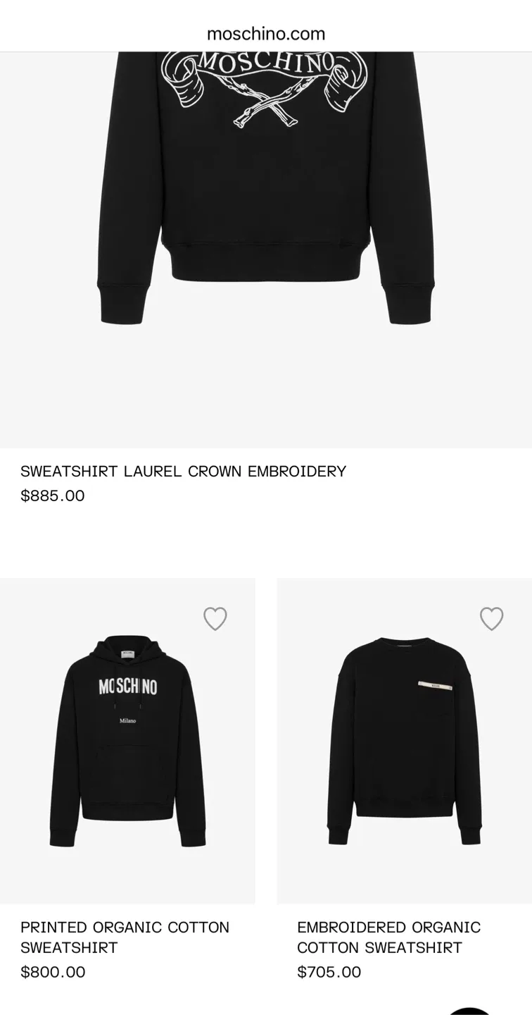 Moschino Couture Sweatshirt New! in Black image indicator(6)