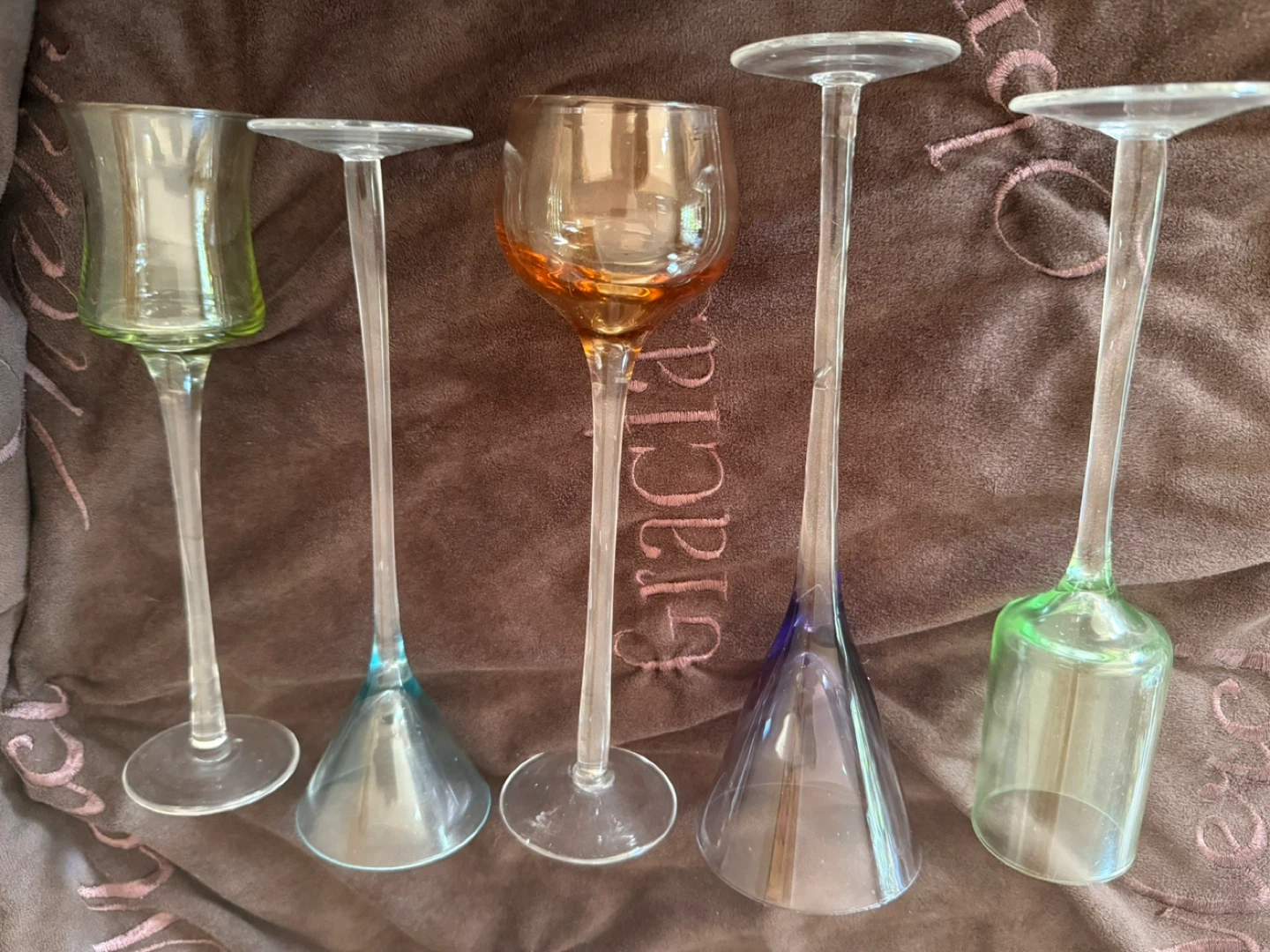Set of 6 Unique Stemmed Glasses - photo 2