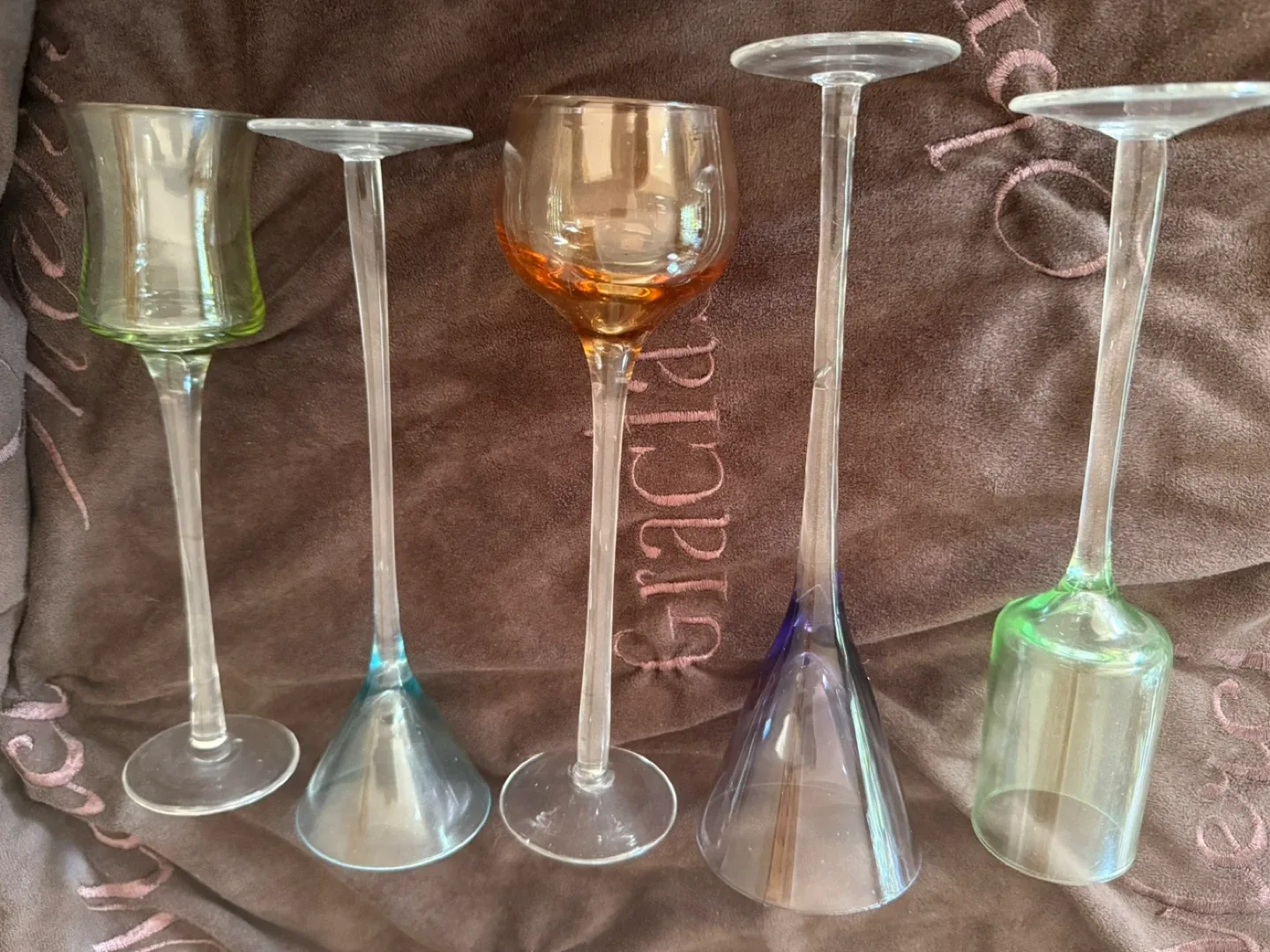 Set of 6 Unique Stemmed Glasses image indicator(2)