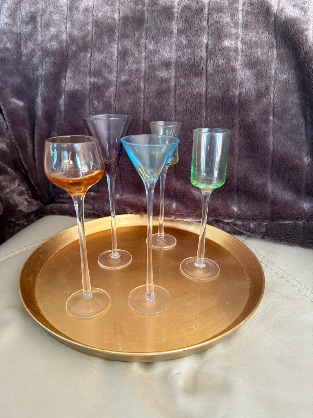 Set of 6 Unique Stemmed Glasses image indicator(3)