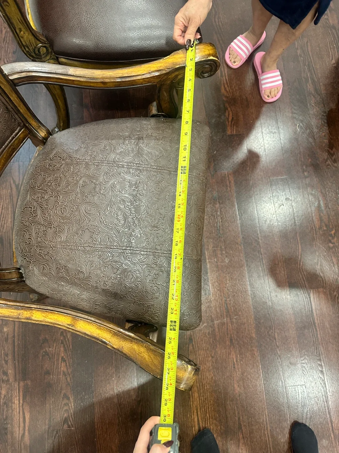 Brown Upholstered Dining Chairs - Set of 6 image indicator(7)