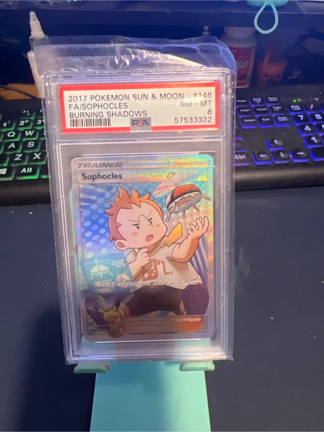 2017 Pokemon Sun & Moon Sophocles #146 PSA 8 thumbnail