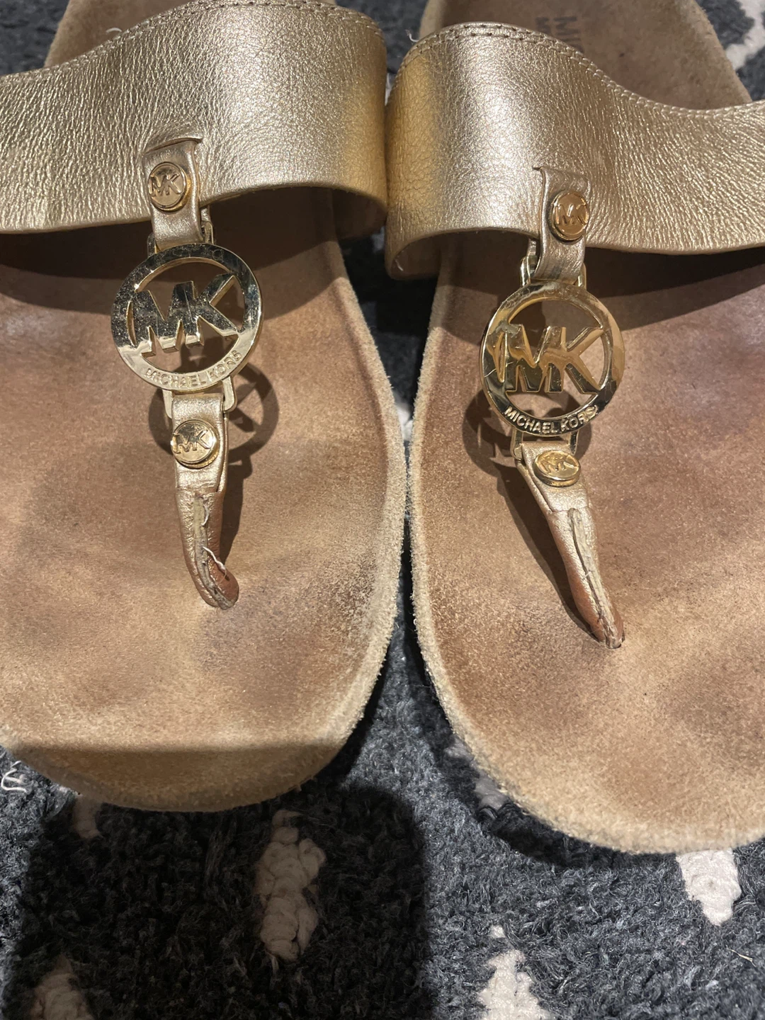 Michael Kors Gold Sandals - Size 8M - photo 2