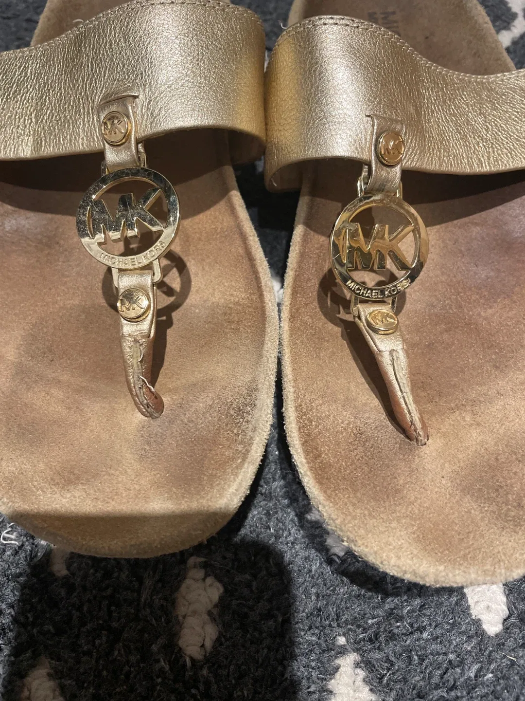Michael Kors Gold Sandals - Size 8M image indicator(2)