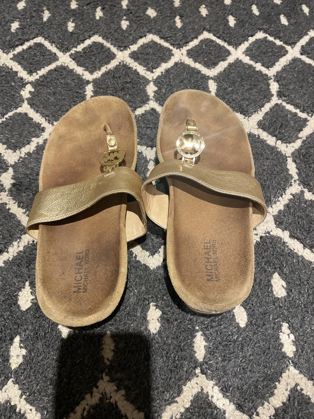 Michael Kors Gold Sandals - Size 8M