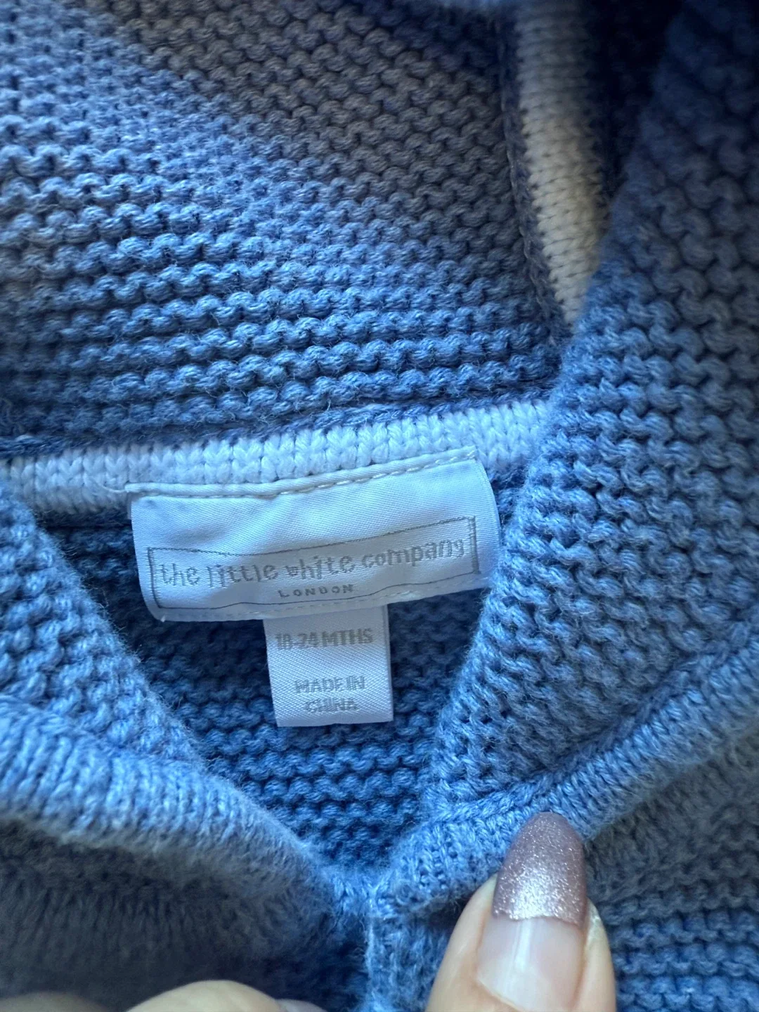 The Little White Company Knit Cardigan 18-24 Months image indicator(4)