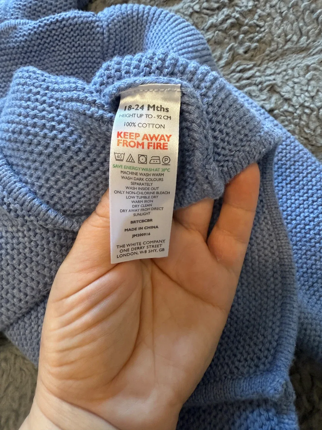 The Little White Company Knit Cardigan 18-24 Months image indicator(6)