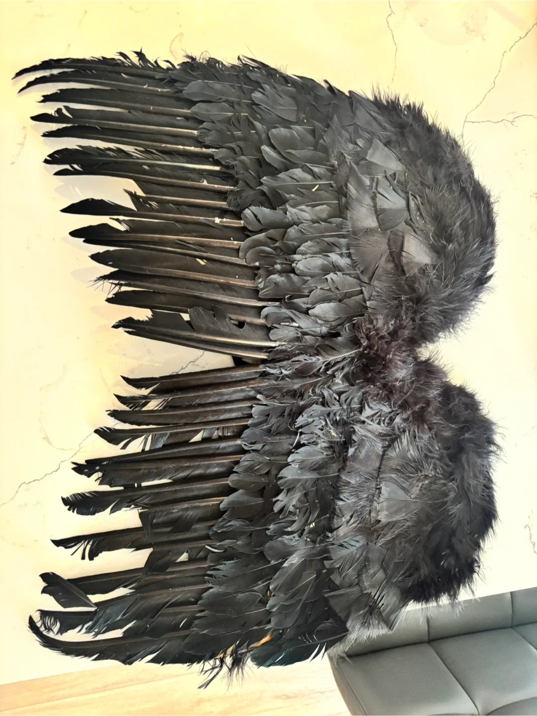 Black Corset and Feather Wings Costume image indicator(3)