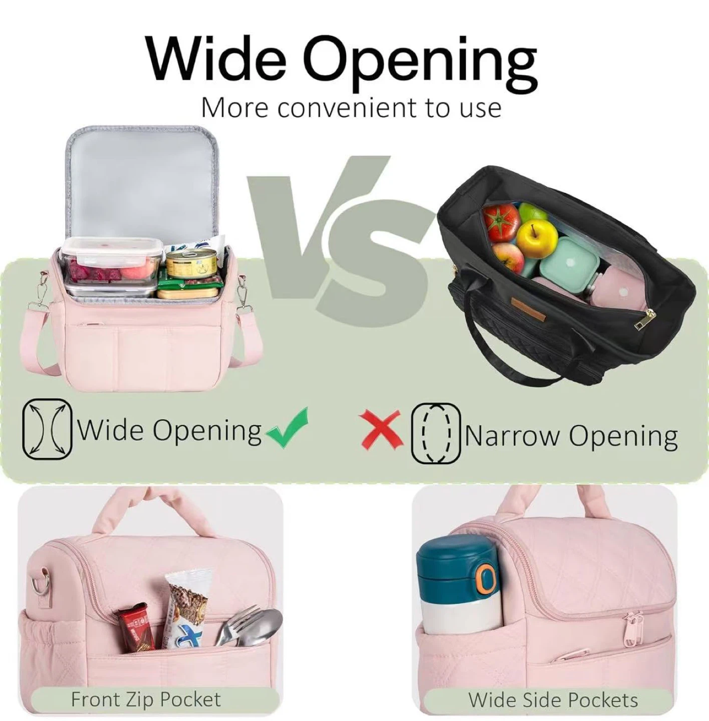 Pink Insulated Lunch Bag - 7L Capacity - photo 5