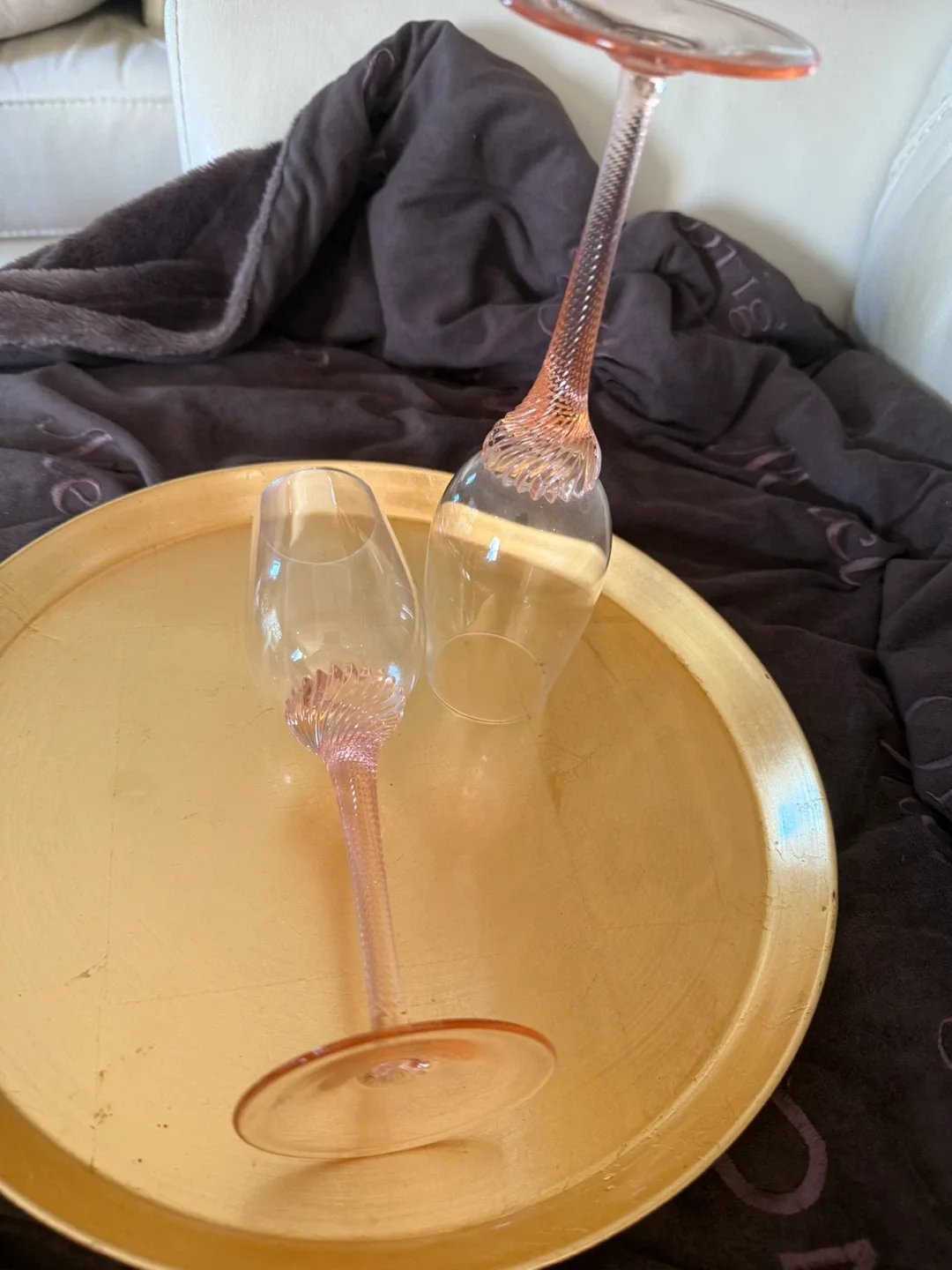 Pink Champagne Glasses - Set of 2 image indicator(3)