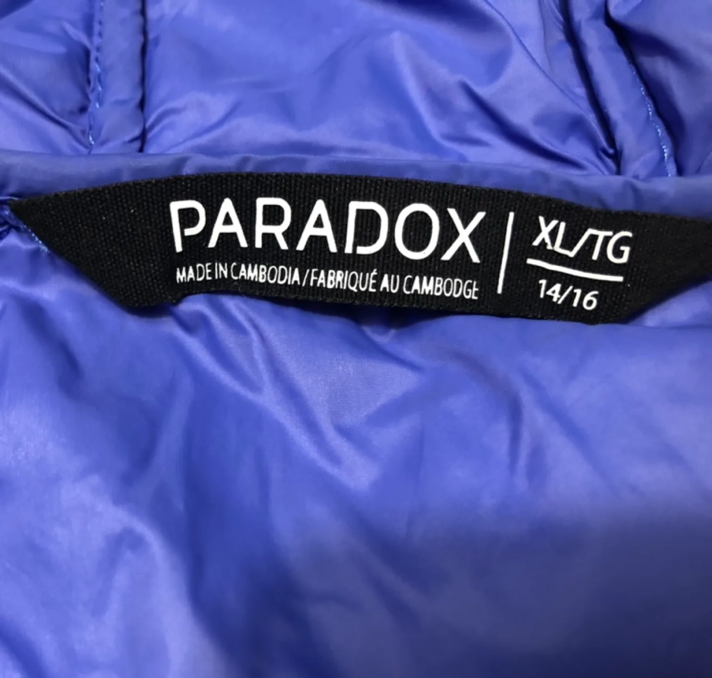 Paradox Blue Puffer Jacket Kids Unisex XL image indicator(9)
