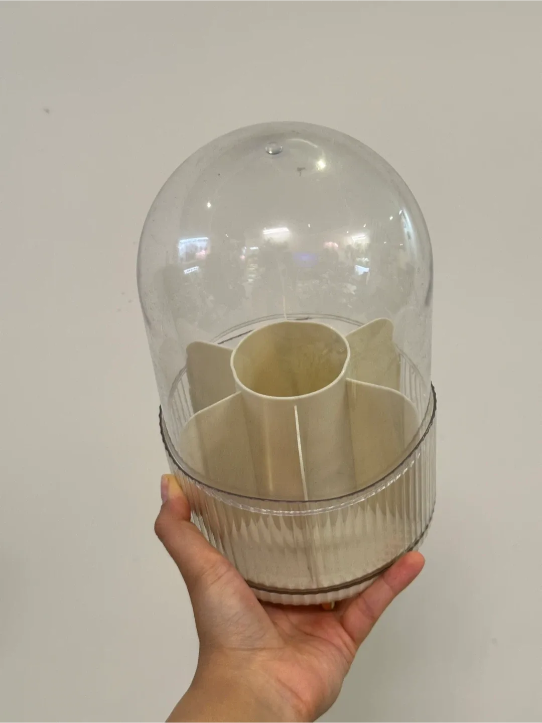 Rotating Makeup Organizer with Lid thumbnail