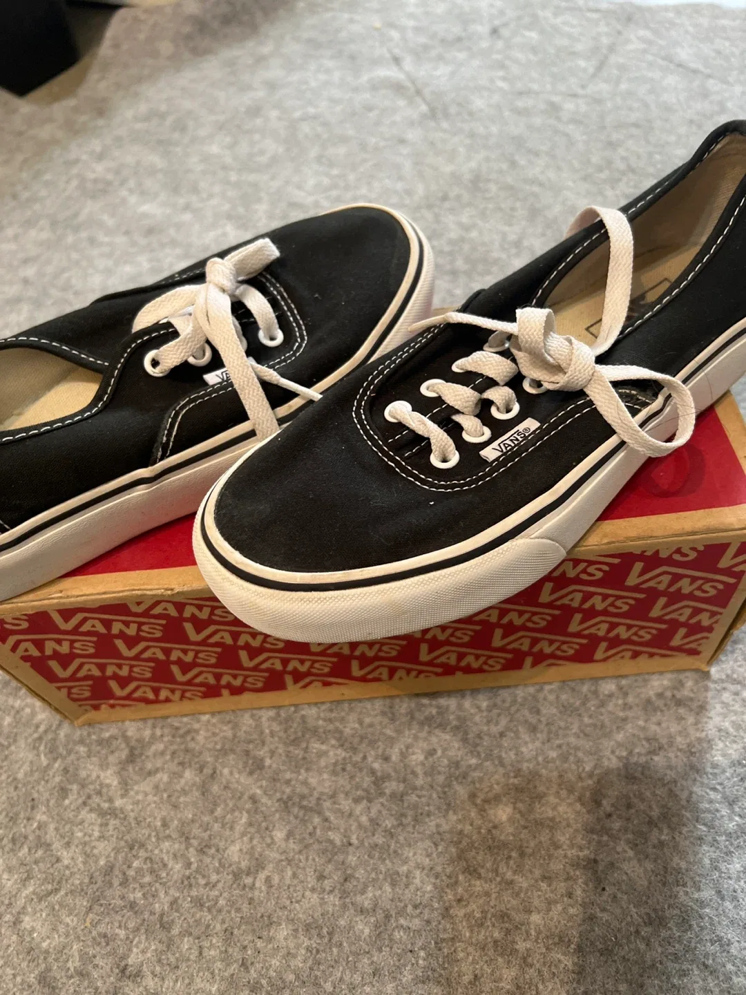 Vans Authentic Black Shoes - Women's Size 7 image indicator(5)