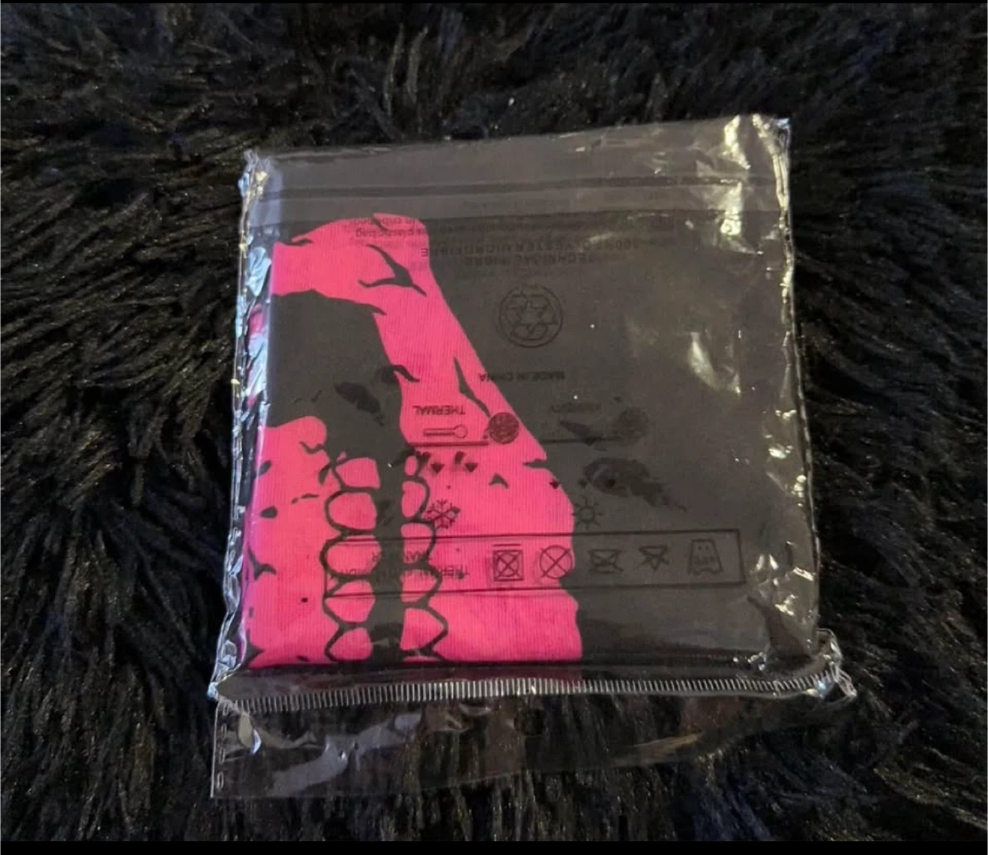 Skull Face Mask Bandana, Black & Pink - photo 2