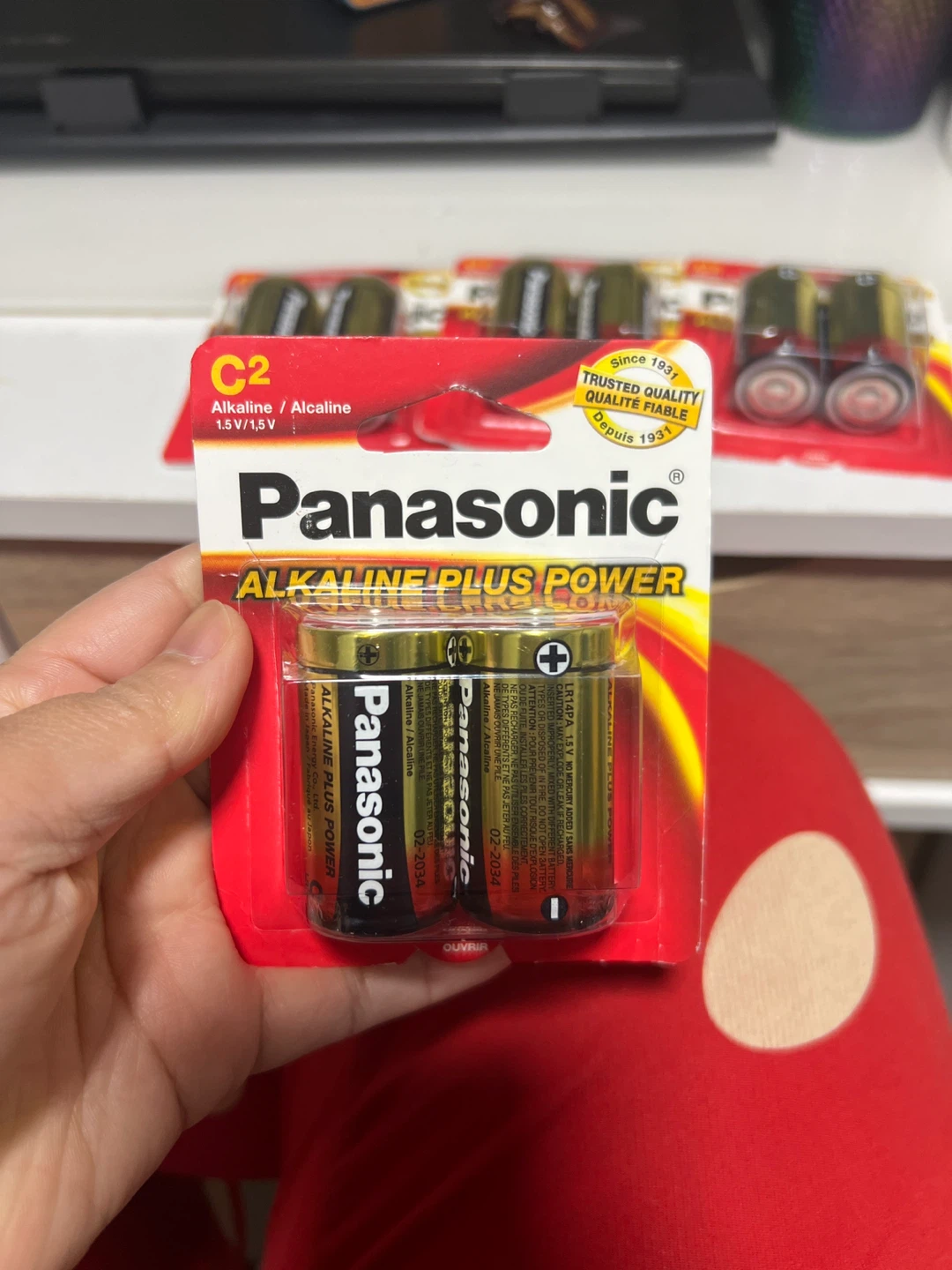 4packs New Panasonic Alkaline Plus Power C2 Batteries - photo 3