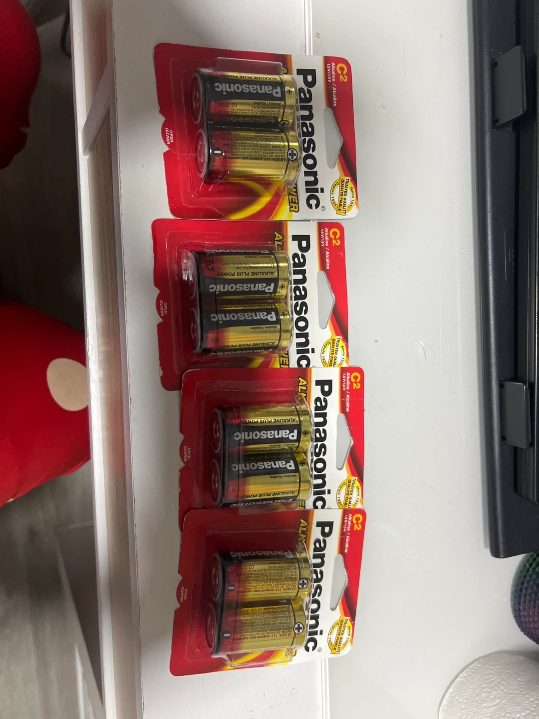 4packs New Panasonic Alkaline Plus Power C2 Batteries - photo 5