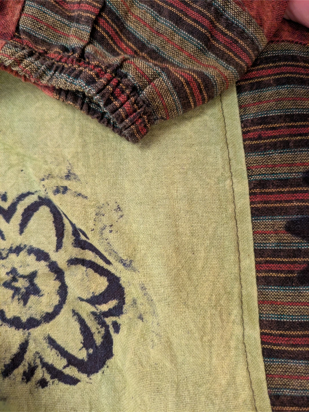 Patchwork Cotton Pants - Made in Nepal - photo 3