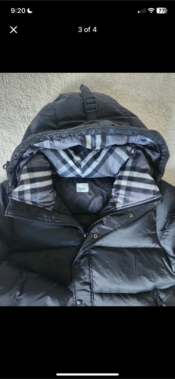 Burberry Black Puffer Jacket