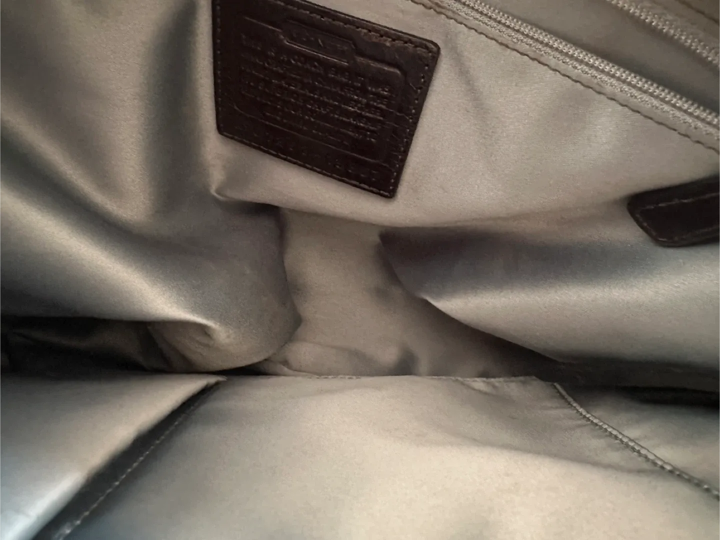 Coach Black Leather Quilted Handbag image indicator(10)