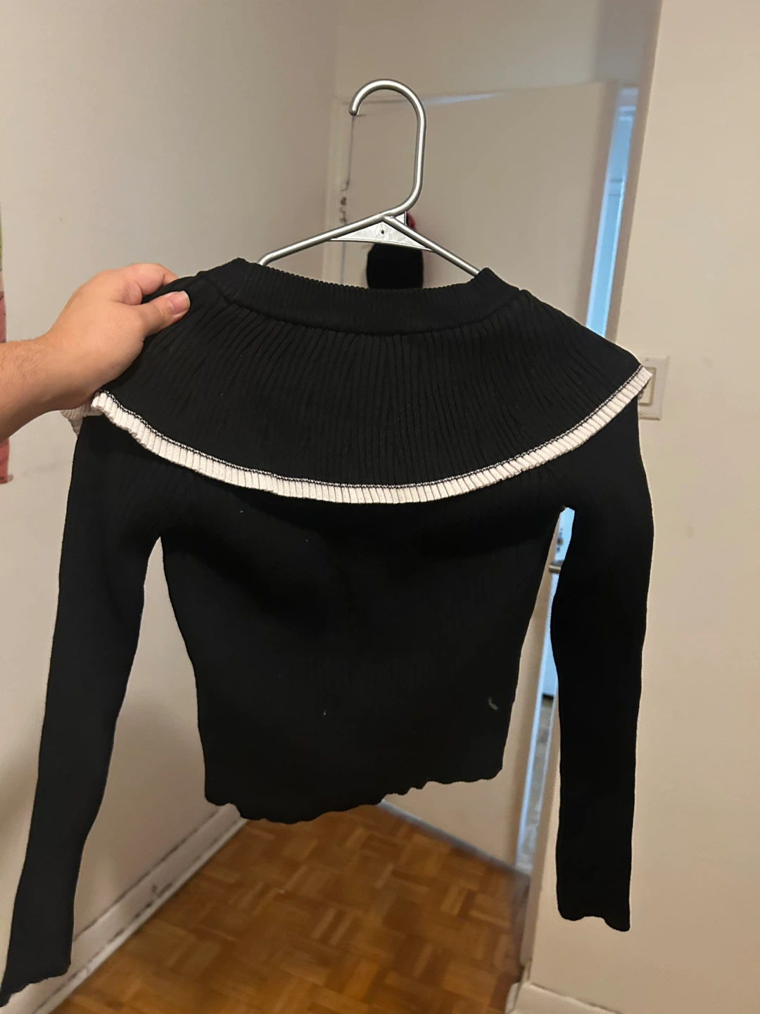 Black Knit Cardigan - Size Small - photo 2