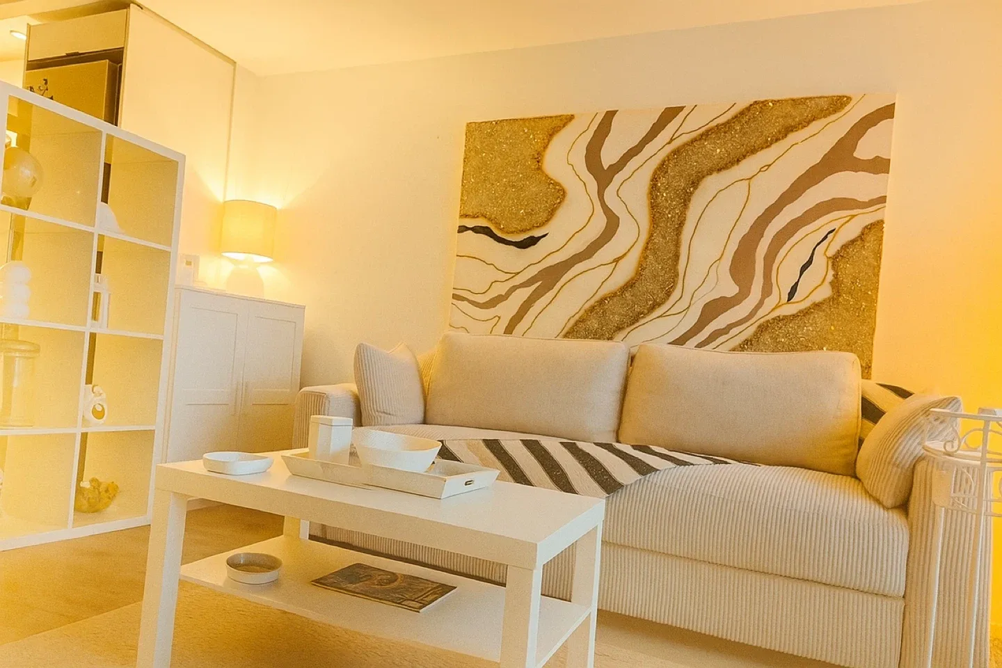 Ebern Designs 89" Wide Corduroy Upholstered Sofa image indicator(8)