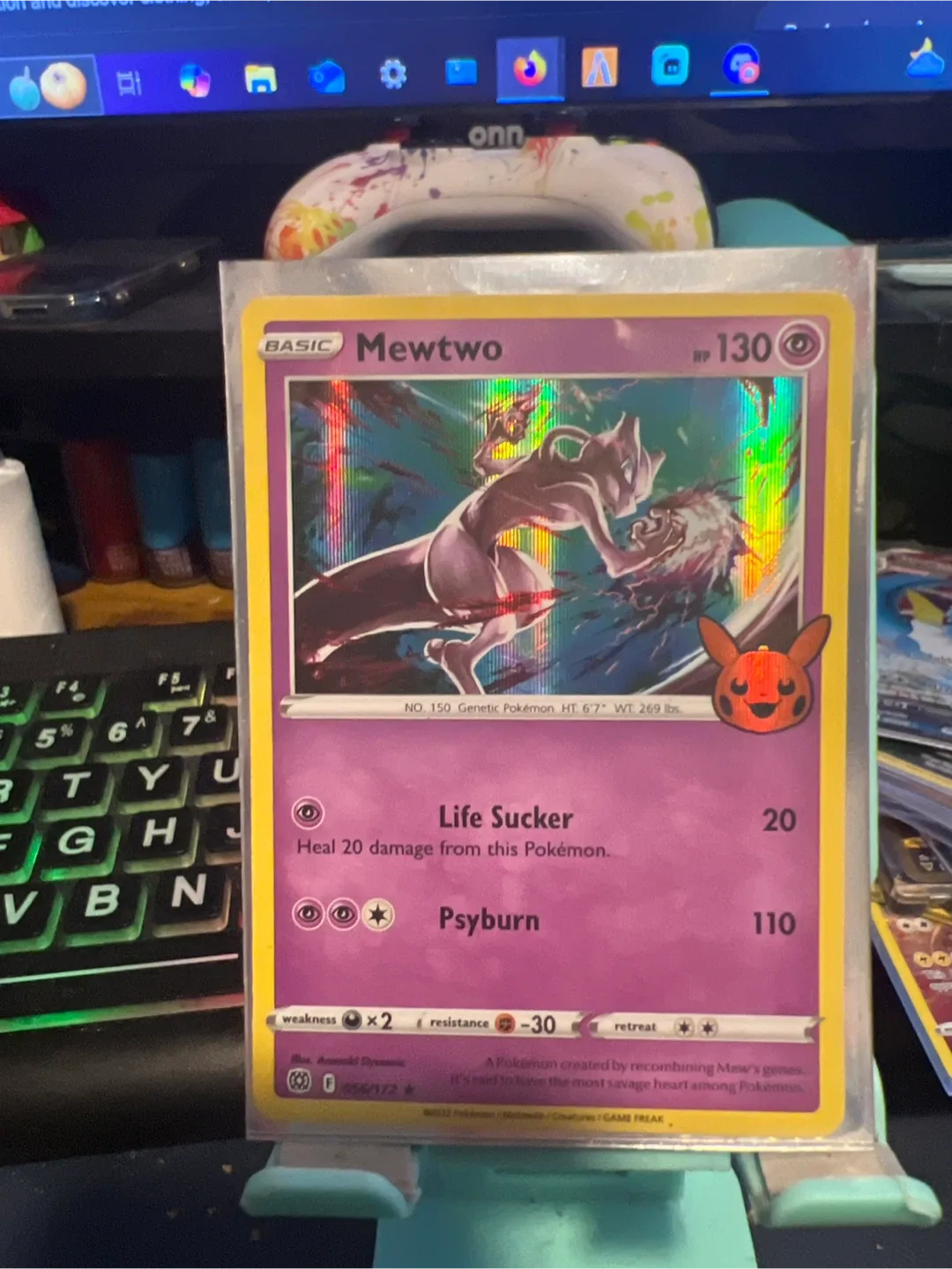 Mewtwo Pokemon Card 5 of them thumbnail