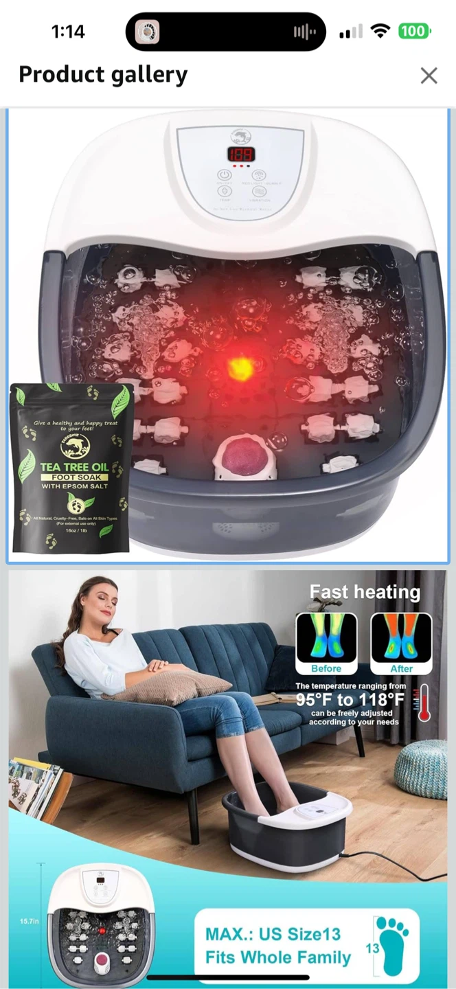 Foot spa massage
