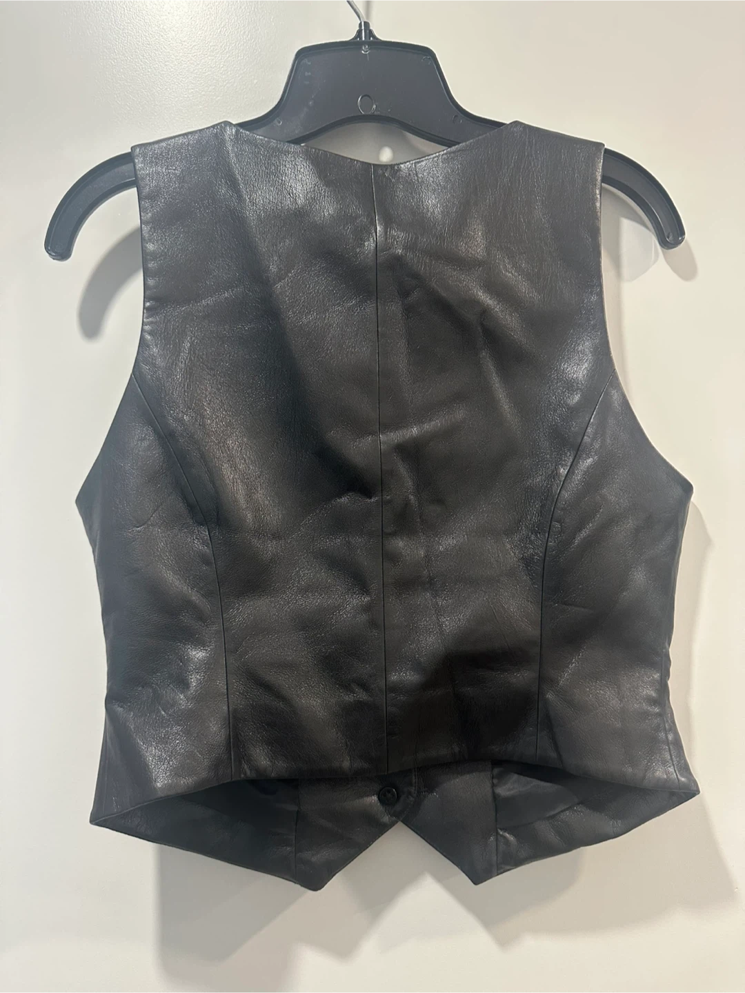 Wilfred Black Leather Vest - Size Small - photo 2
