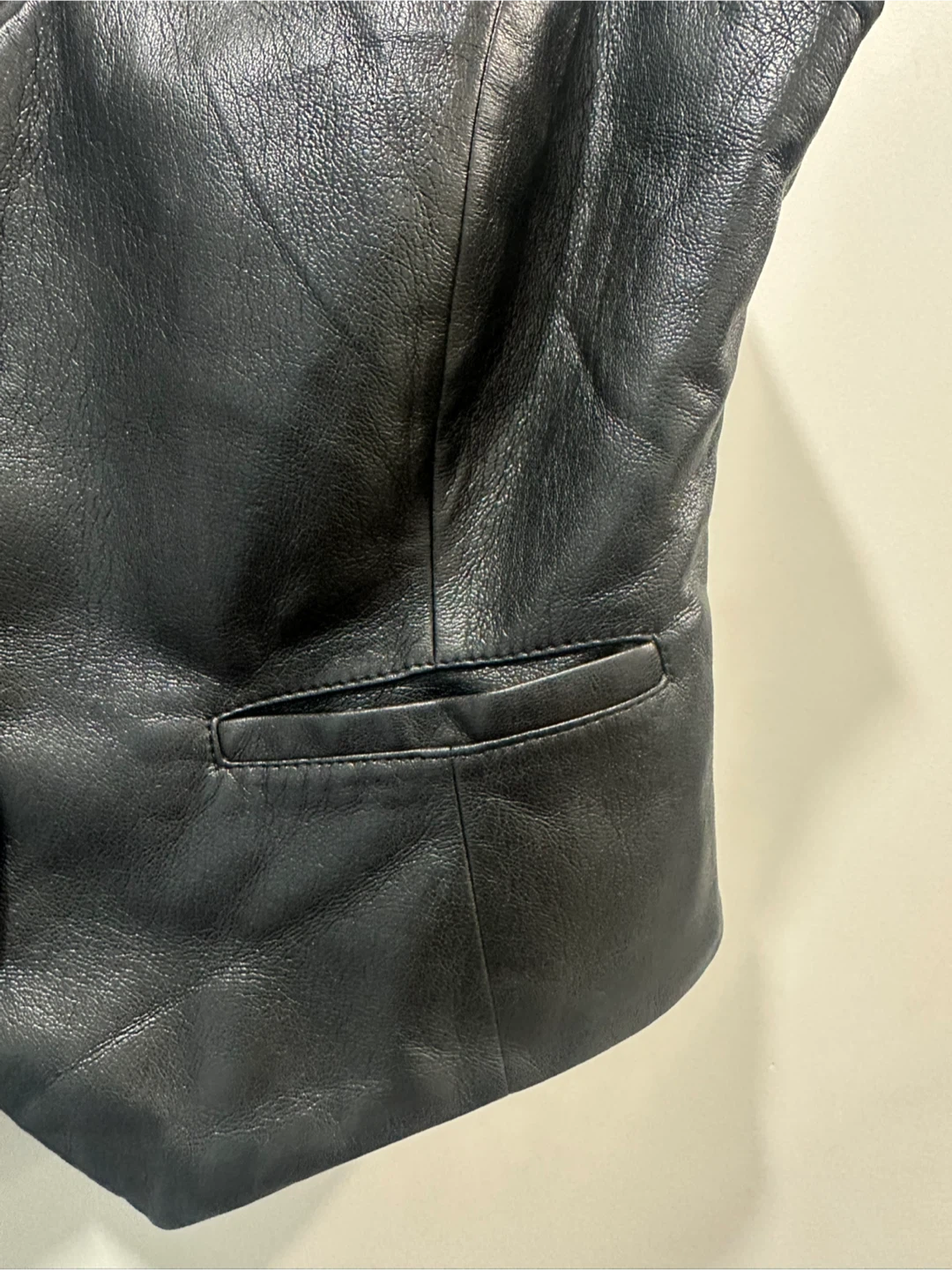 Wilfred Black Leather Vest - Size Small - photo 5