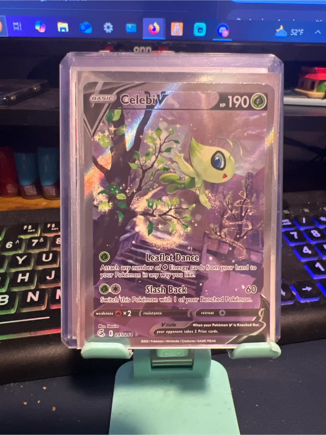 Celebi V Pokemon Card thumbnail