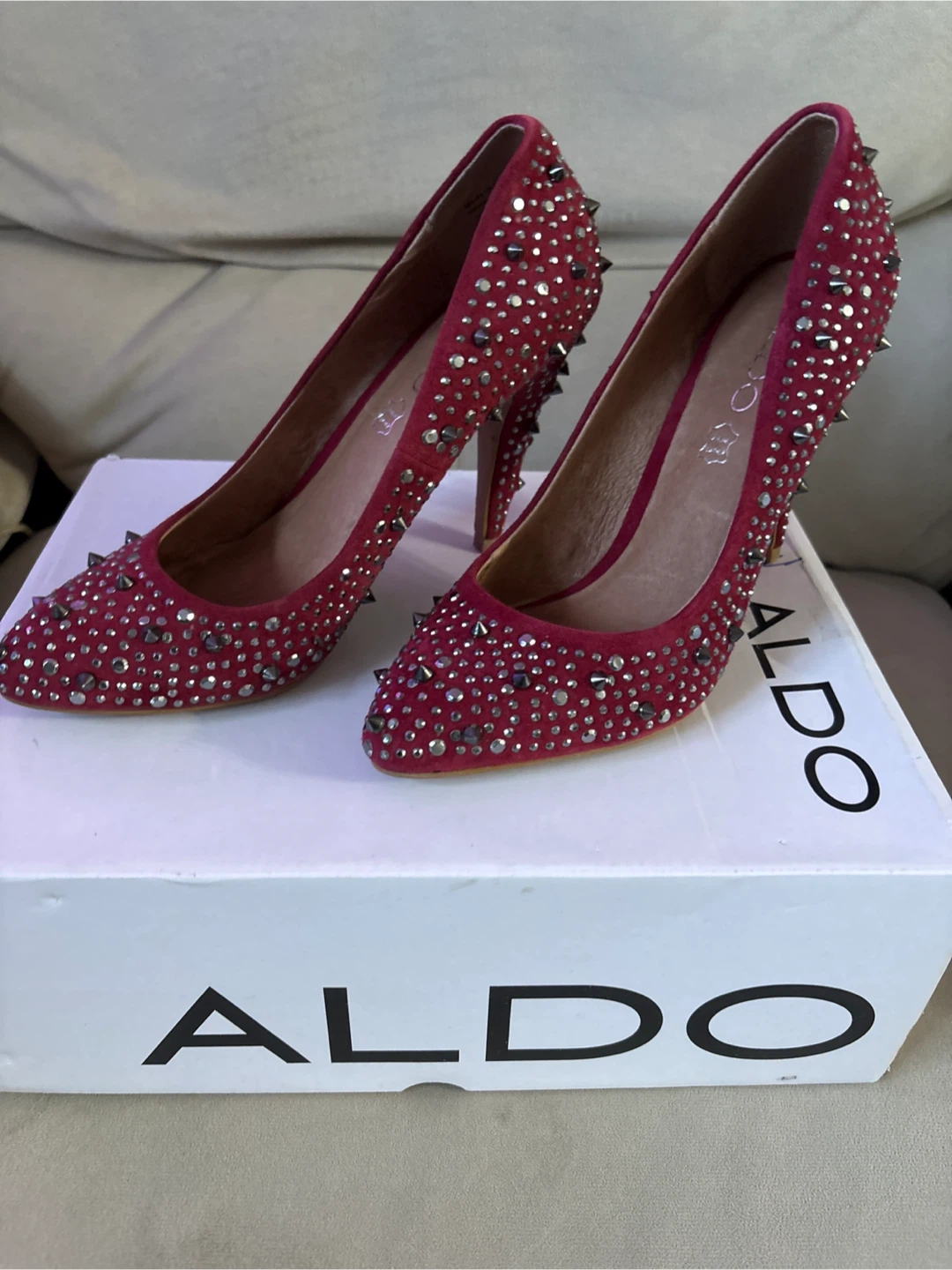 Aldo Perusia-Burgundy Red Heels -Size 6
