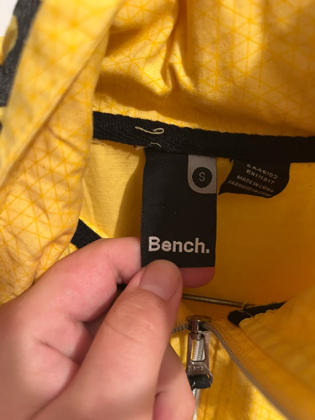 Bench Yellow Windbreaker Jacket - Size S image indicator(4)