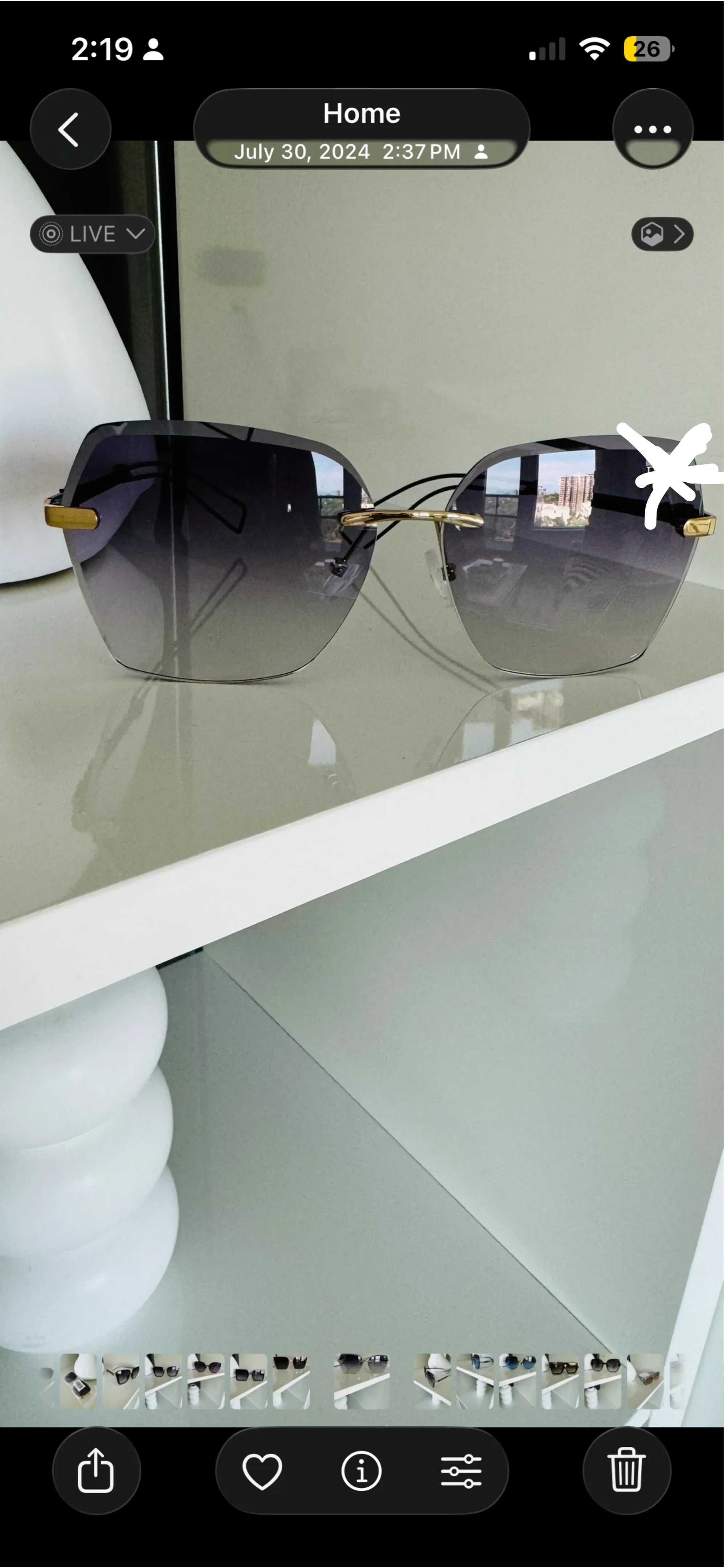 Sunglasses image indicator(7)