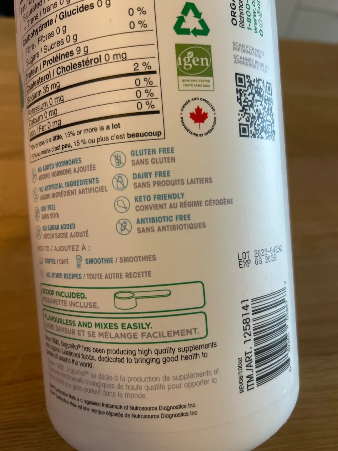 Brand new: Organika Enhanced Collagen Protein Powder, 1 kg image indicator(3)