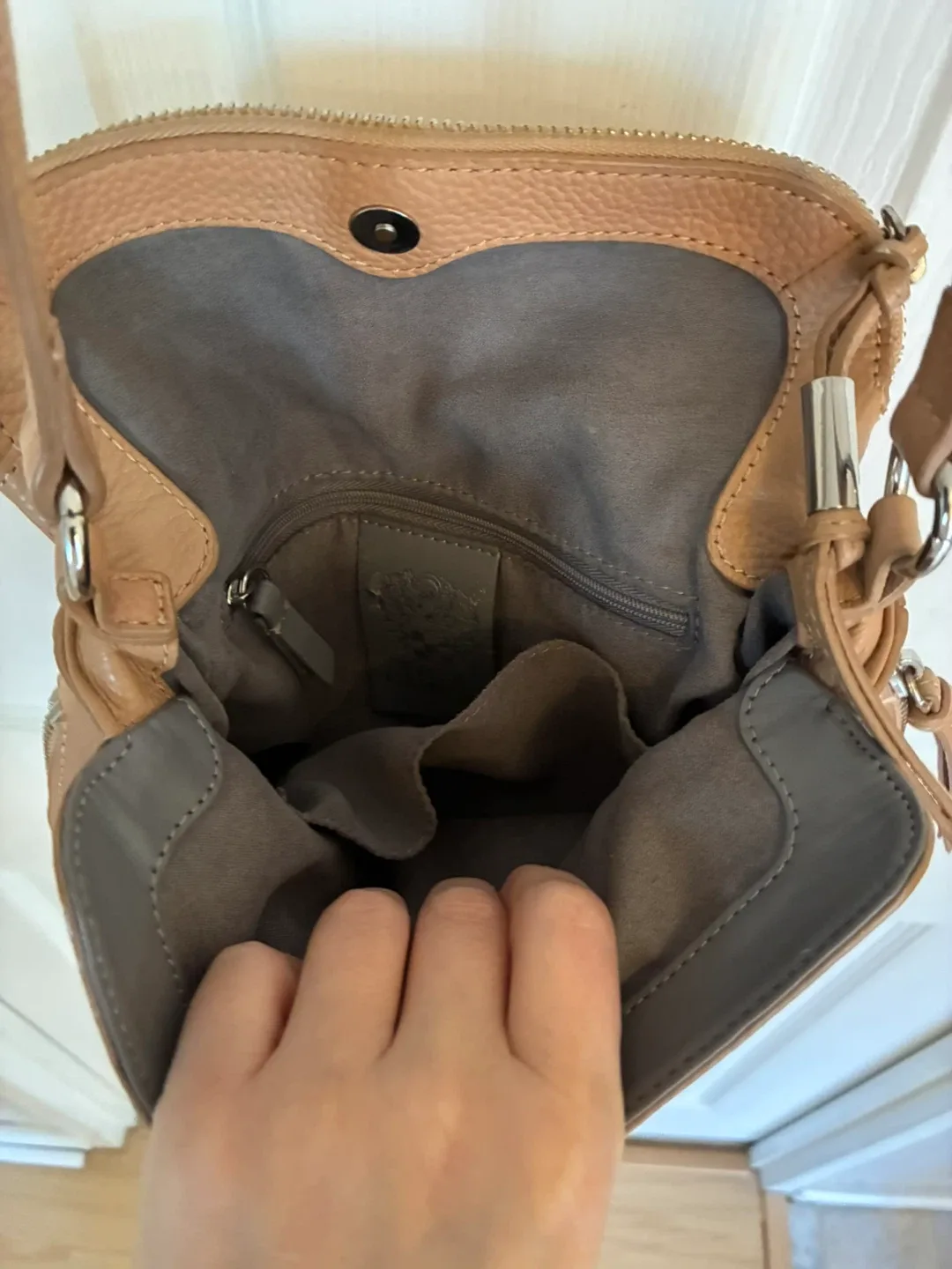 Vince Camuto Leather Crossbody Bag image indicator(10)