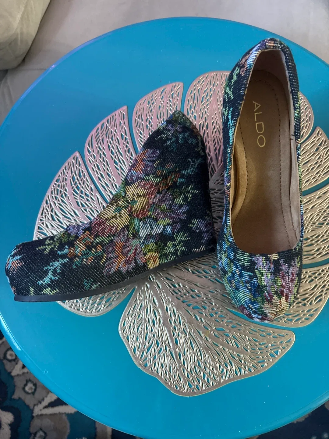Aldo Floral Wedge Heels - Size 6.5 image indicator(2)
