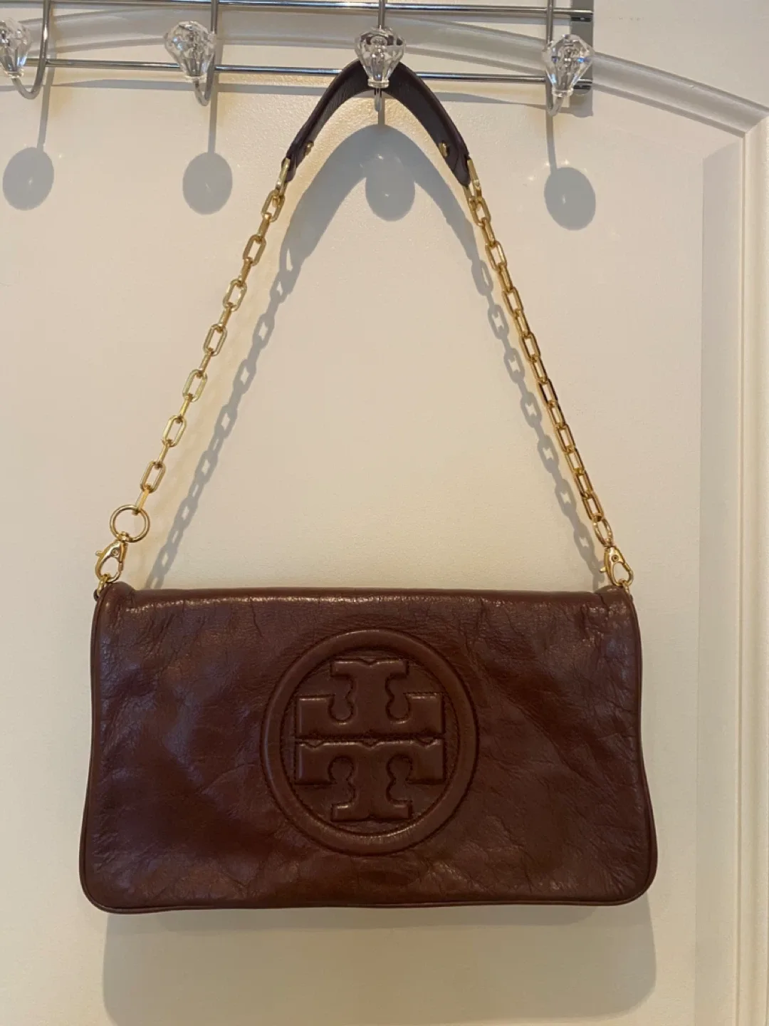 Tory Burch Brown Leather Shoulder Bag thumbnail