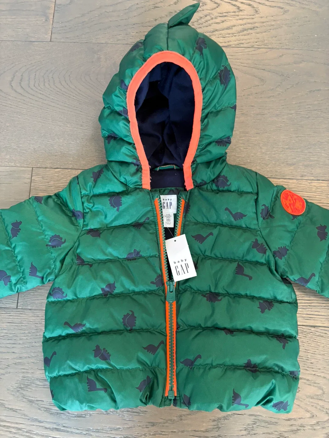 Baby gap boys down filled fall jacket 0-6M NWT ret $98 image indicator(3)